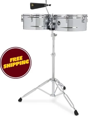 LP Latin Percussion LPA256 Aspire Series 13" & 14" Timbale Set w/ Cowbell