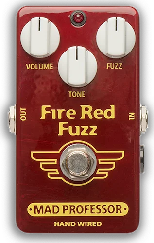 Mad Professor Fire Red Fuzz Hand Wired Guitar Effects Pedal. Made in Finland