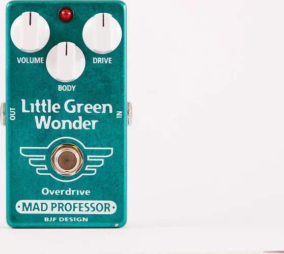 Mad Professor Little Green Wonder Overdrive Hand Wired Guitar Effects Pedal. Made in Finland