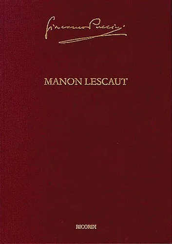 Manon Lescaut
Puccini Critical Edition Vol. 3 - Subscriber price within a subscription to the series: $282.00