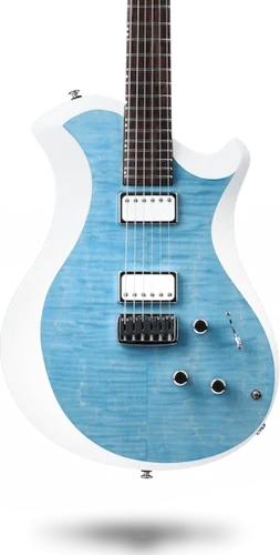 Relish Guitars - Mary One Flamed Blue White Edge Finish