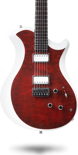 Relish Guitars - Mary One Quilted Bordeaux White Finish