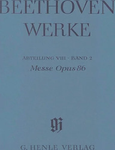 Mass in C Major, Op. 86 - Beethoven Complete Edition, Abteilung VIII, Vol. 2