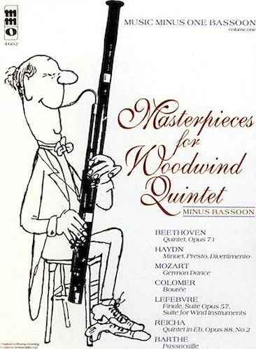 Masterpieces for Woodwind Quintet - Volume 1 - Music Minus One Bassoon
