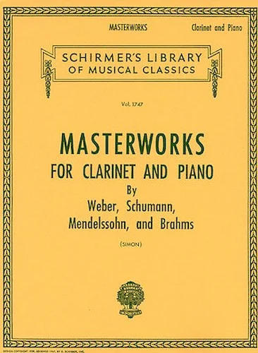 Masterworks for Clarinet and Piano