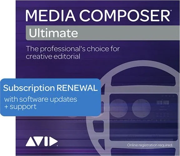 Media Composer Ultimate 1Y Subscription RENEW (Download)<br>Media Composer Ultimate 1Y Subscription RENEW