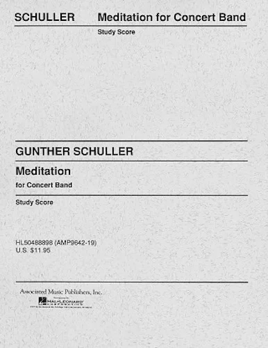 Meditation     Concert Band Study Score