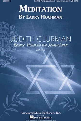 Meditation - Judith Clurman Rejoice: Honoring the Jewish Spirit Choral Series