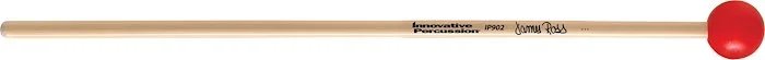 Medium Soft Xylophone/Glockenspiel Mallet with Red Head (IP902) - James Ross Series Concert Keyboard Mallets with Rattan Handles