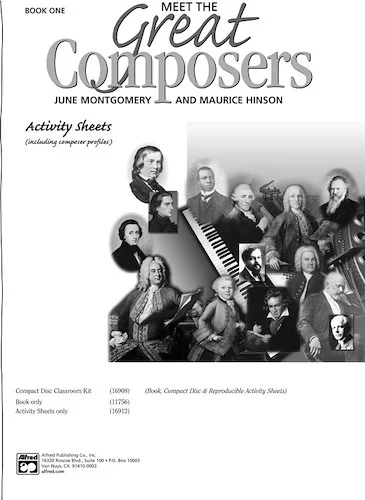 Meet the Great Composers: Activity Sheets, Book 1: Including Composer Profiles