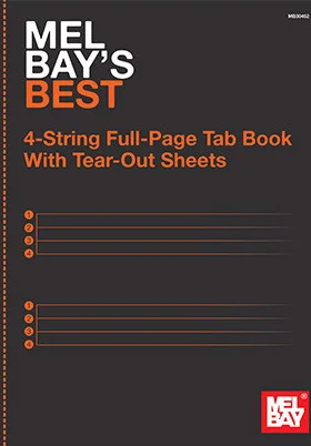 Mel Bay's Best 4-String Full-Page Tab Book