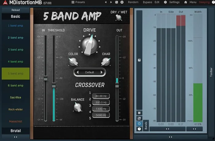 Melda MDistortionMB (Download) <br>Free-for-life updates