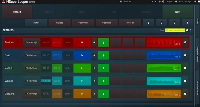 Melda MSuperLooper (Download) <br>Free-for-life updates