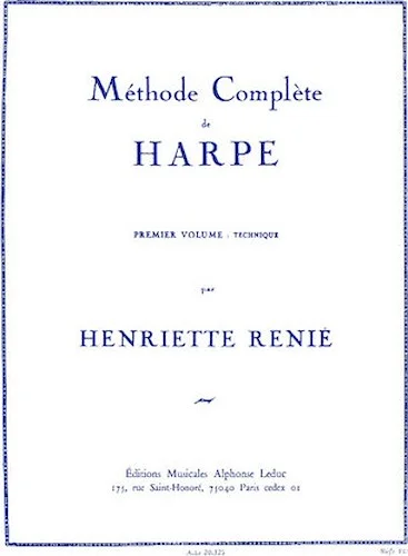 Methode Complete de Harpe - Premier Volume