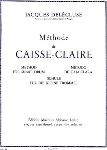 Methode De Caisse-Claire - Method for the Snare Drum