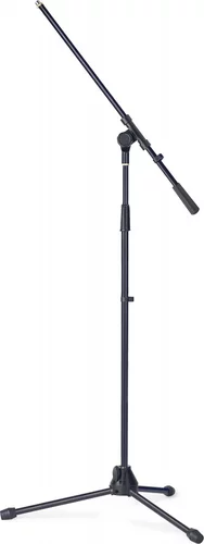 Microphone boom stand w/folding legs, heavy model