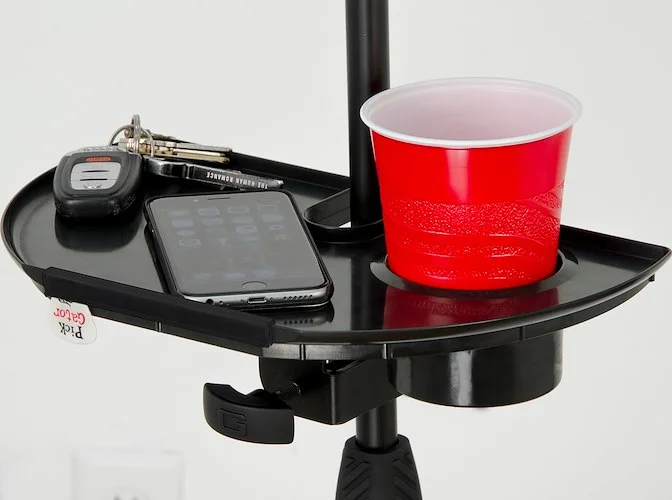 Gator Mic Stand Accessory Tray with Drink Holder