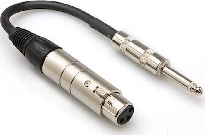 MIC Z TRANSFORMER XLR3F - 1/4" TS 6IN