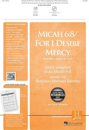 Micah 6:8/For I Desire Mercy (Micah Songs)
