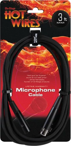 Microphone Cable (3', XLR-XLR)