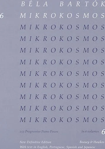 Mikrokosmos Volume 6 (Blue)