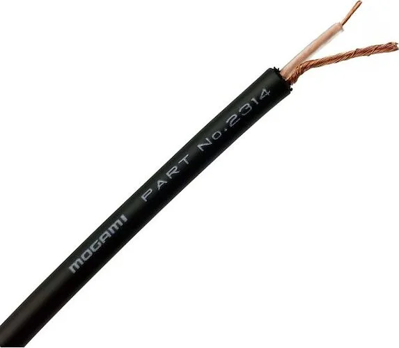 Mogami 2314 - 1 conductor 30 AWG Stranded Bare Copper Shielded Cable with 0.157" (4.0mm) O.D. PVC Jacket.