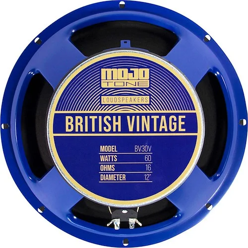 Mojotone BV-30V 12" British Vintage 60W Speaker 16 OHM