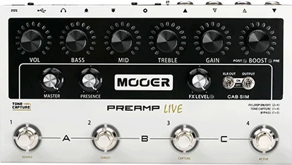 Mooer preamp pedal, PreAMP Live