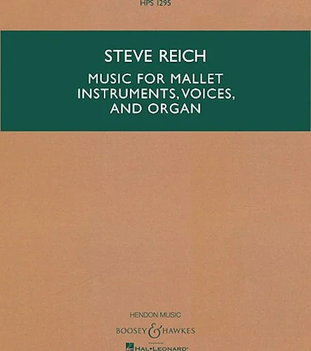 Music for Mallet Instruments, Voices and Organ - Hawkes Pocket Study Score 1295