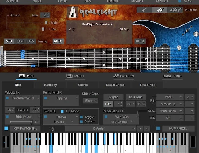 Musiclab RealEight (Download) <br>Virtual guitar instrument