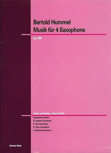 Musik für 4 Saxophone Opus 88f