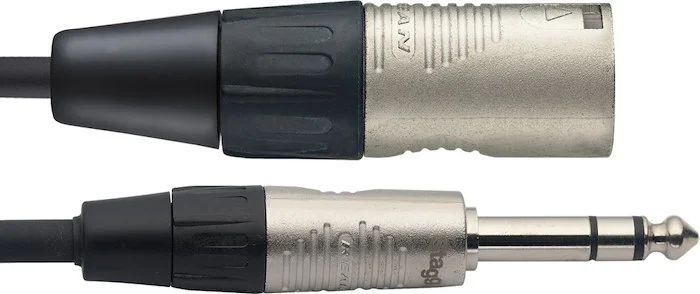 N series audio cable, jack/XLR (m/m), balanced, 1 m (3')