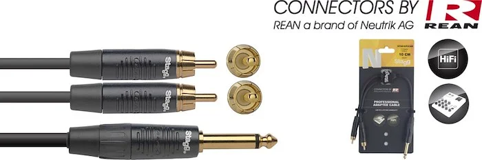 N-Series Y-Adapter Cable - Mono Phone Plug / 2x