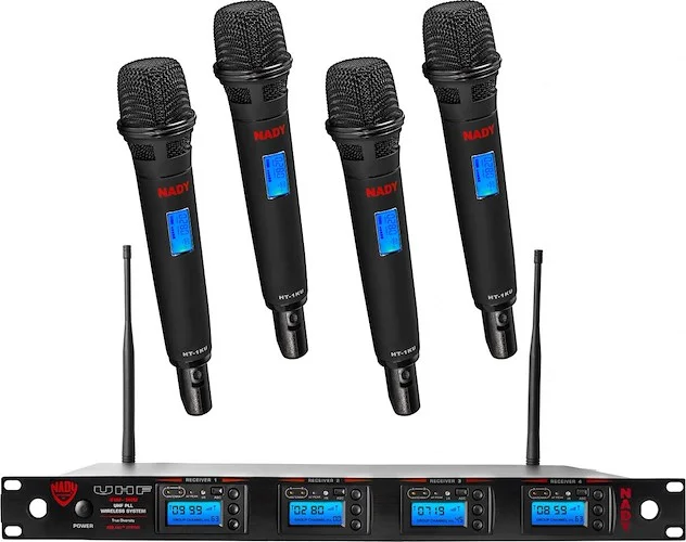 Nady 4W-1KU HT QuadTrue Diversity 1000-Channel Professional UHF Wireless System