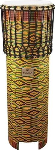 Ngoma Drum with Kente Cloth Finish - Model TDD-NGD WS