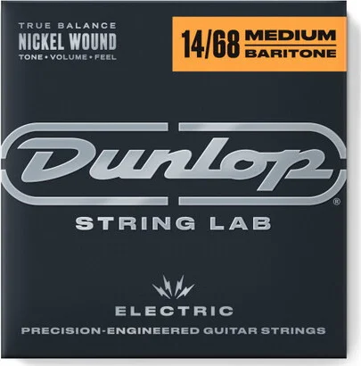 NICKEL WOUND ELECTRIC BARITONE GUITAR STRINGS 14-68