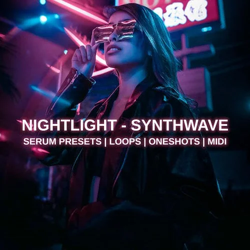 Nightlight Synthwave (Download)<br>Take a trip through the neon-soaked Synthwave genre with Nightlight where we explore a vision of the future from the past to bring you everything you need to create an 80s inspired production masterpiece.