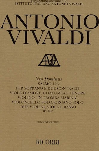 Nisi Dominus RV803