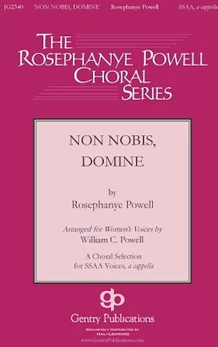 Non Nobis, Domine - The Rosephanye Powell Choral Series
