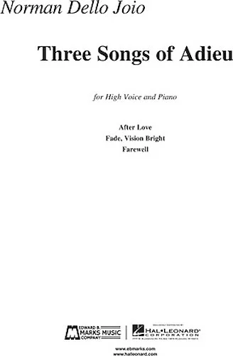 Norman Dello Joio - Three Songs of Adieu