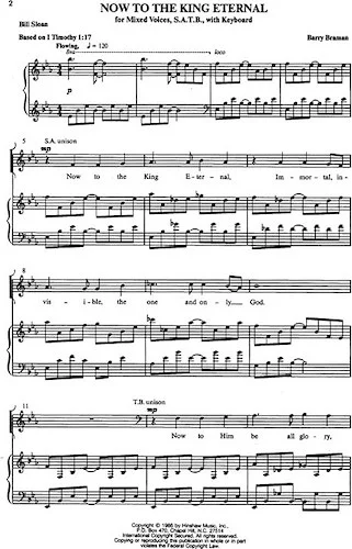 Now to the King Eternal