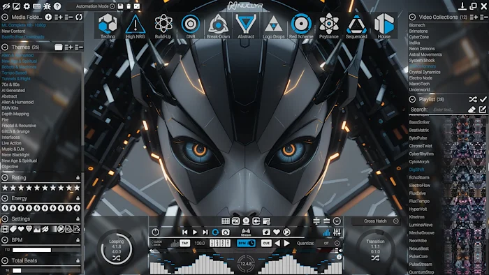 NUCLYR Software (Download) <br>NUCLYR is the visual instrument for DJs, VJs, musicians & venues. High impact, zero friction. 