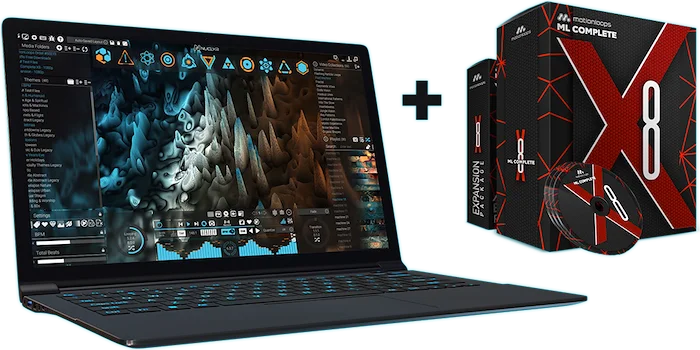 NUCLYR + X8 Visuals Library (Download) <br>NUCLYR + X8 Visuals Complete delivers tempo aware visuals for DJs, VJs, musicians & venues. 