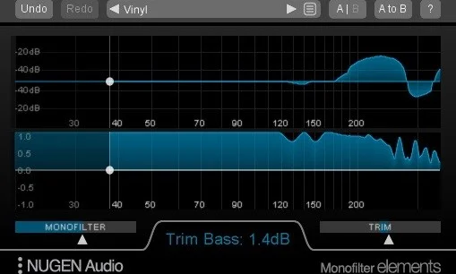 NUGEN Monofilter Elements (Download)<br>Make Bass Louder   More Focussed