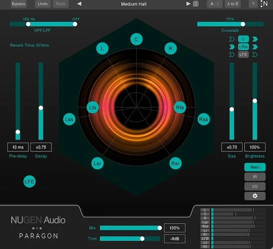 NUGEN Paragon  (Download)<br>Flexible True convolution reverb 