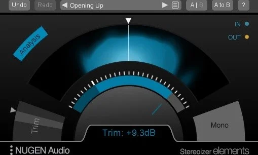 NUGEN Stereoizer Elements (Download)<br>Simplified Version of Stereoizer plugin to add polish and spatial balance.