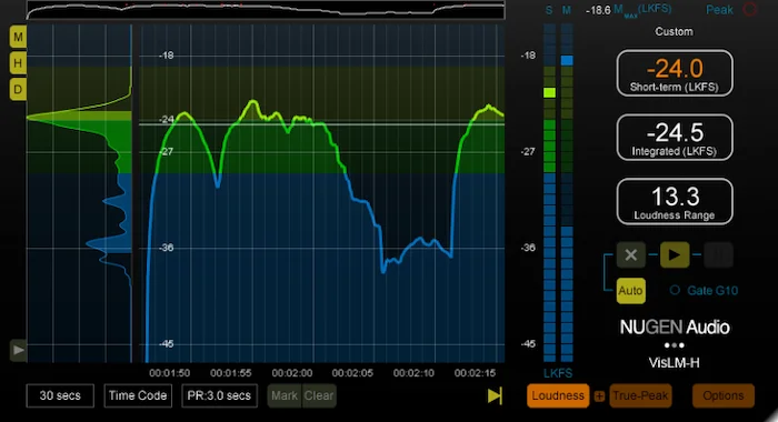 NUGEN VisLM 2 (Download)<br>Measurement tool with History