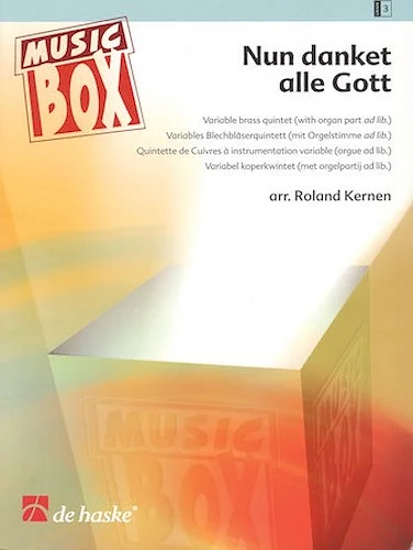 Nun danket alle Gott (Now Thank We All Our God) - Variable Brass Quintet Grade 3