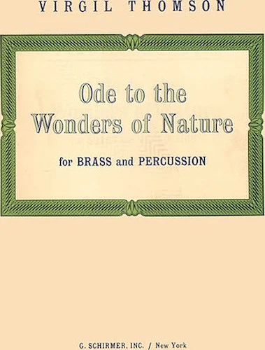 Ode To The Wonders Of Nature - Brass & Percussion - Complete Set
