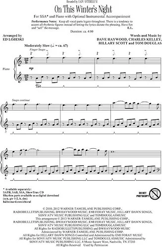 On This Winter's Night